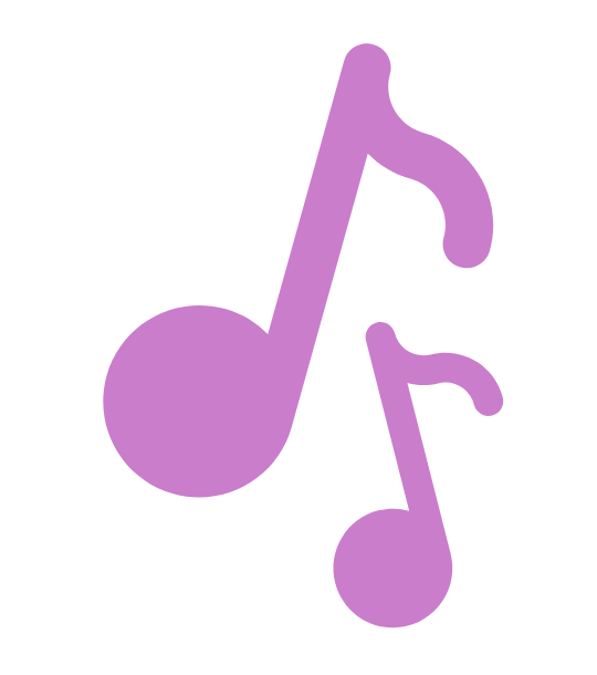 2 notes de musique - symbole des musiques choisies pour RéCréation Dansée